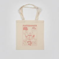 Kaffeewagen-Jutebeutel (rosa)